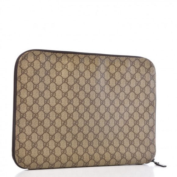 Gucci GG Monogram Laptop Clutch Bag/File Folder - Picture 1 of 16